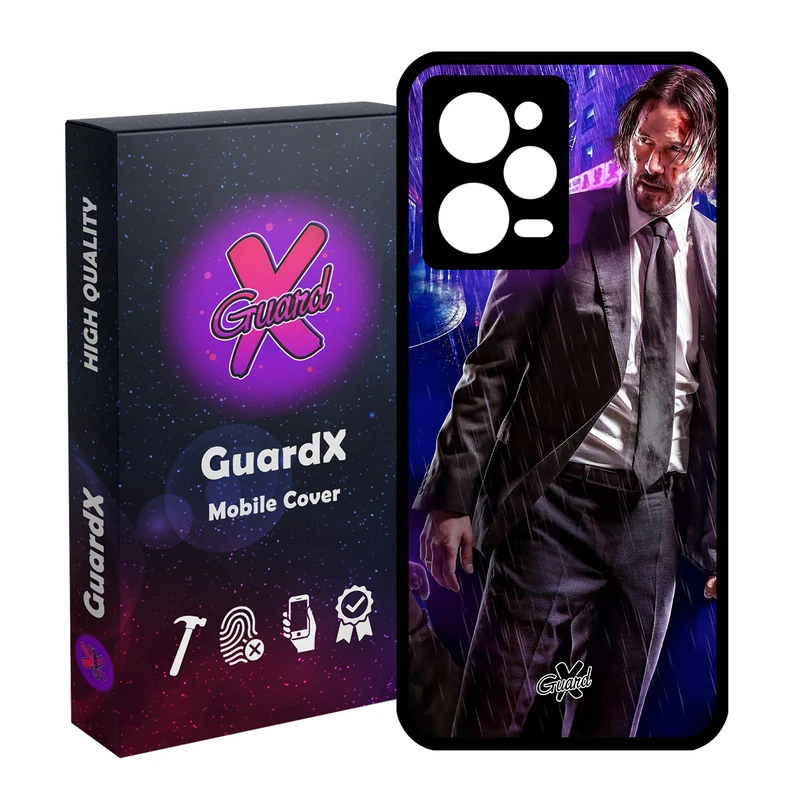 کاور گارد ایکس طرح John Wick مدل Glass10124 مناسب برای گوشی موبایل شیائومی Redmi Note 12 Pro 5G/Poco X5 Pro 5G/Note 12 Pro Pro speed
