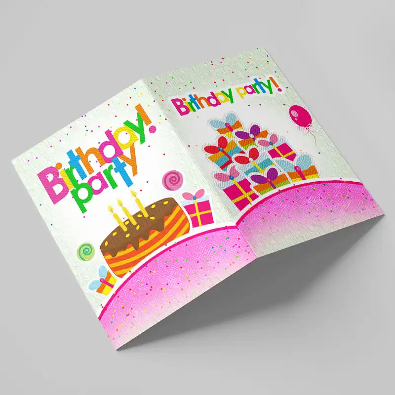 کارت دعوت مدل کارت دعوت تولد طرح دخترانه کد TAV-DA-15 بسته 10 عددی