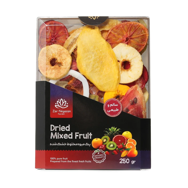 میوه مخلوط خشک شده زرنگاران - 250 گرم