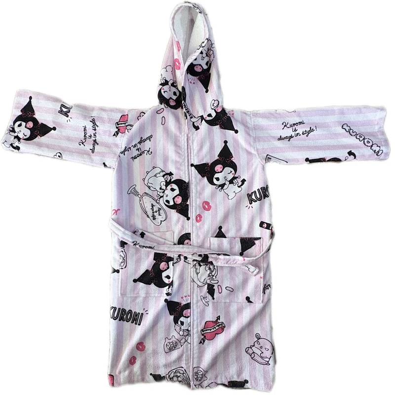 حوله پالتویی مدل کرومی کد kuromi 02 سایز 100