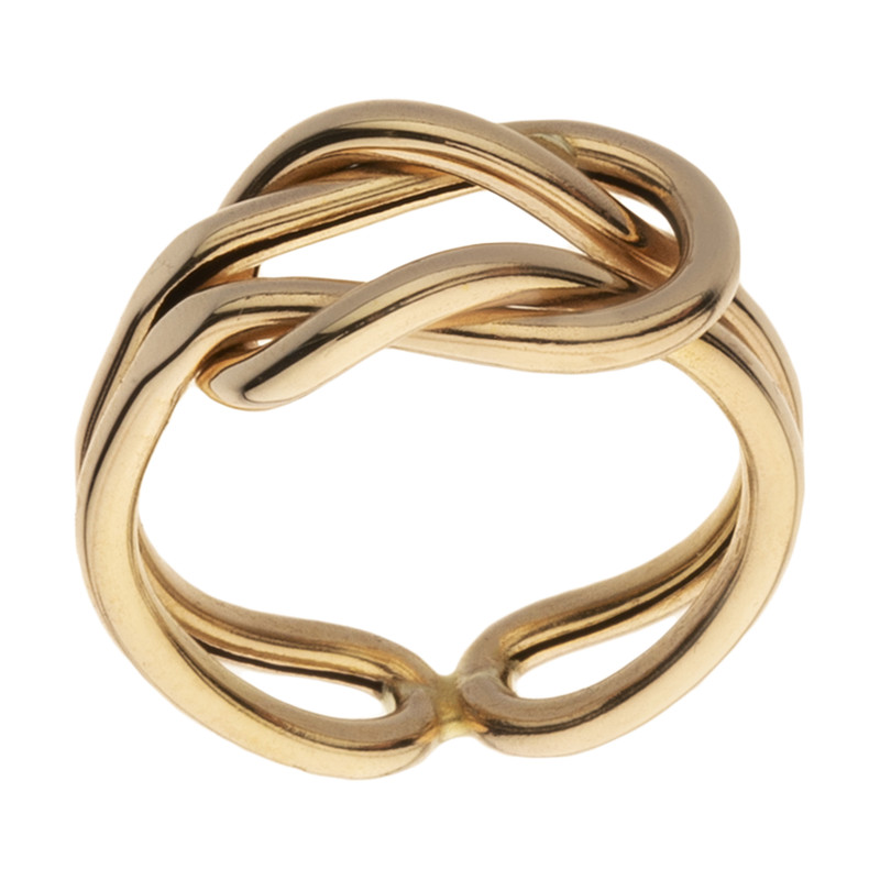 انگشتر طلا 18 عیار زنانه با طرح امگا مایا ماهک مدل MR0671 سایز 54