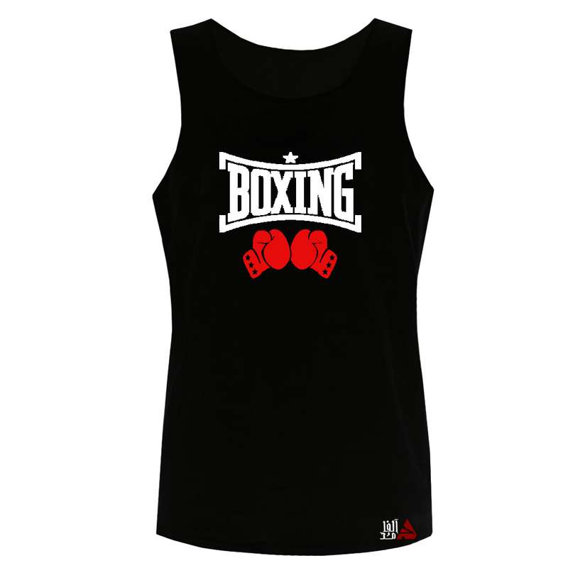 تاپ مردانه مدل بوکس  کد b064 رنگ مشکی 