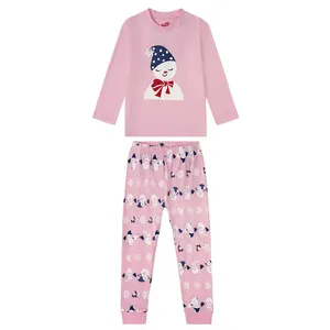 ست تی شرت آستین بلند و شلوار دخترانه لوپیلو مدل 8791552