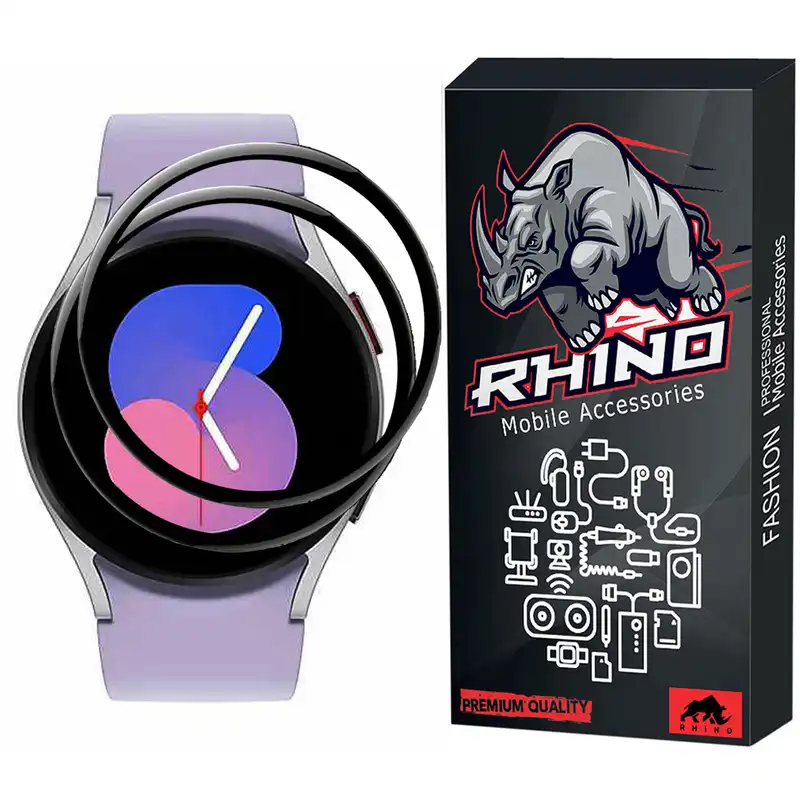 محافظ صفحه نمایش راینو مدل R-PMMA مناسب برای مچ بند هوشمند سامسونگ Watch 5 44mm بسته 2 عددی