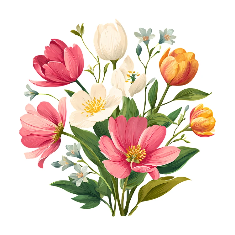 استیکر پارچه و لباس پاد آفرین مدل گل کد S5989