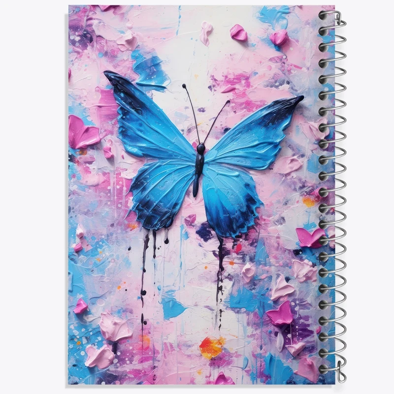 دفتر مشق 100 برگ خندالو طرح پروانه کد F2703