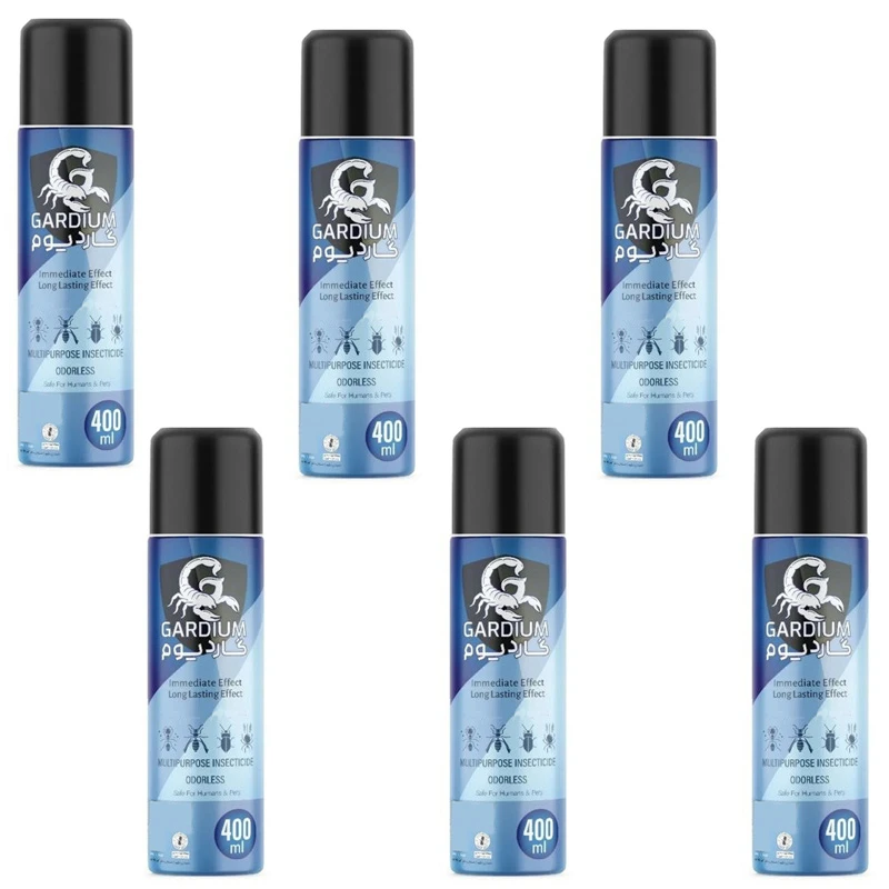 حشره کش گاردیوم مدل AG25 حجم 400 میلی لیتر بسته 6 عددی