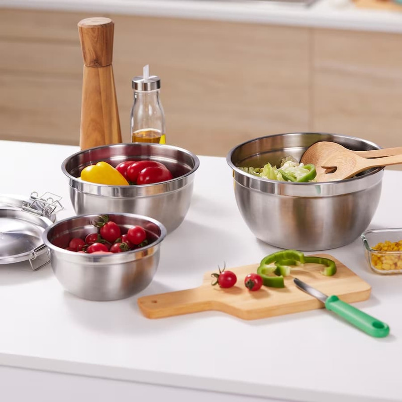 کاسه ایکیا مدل درب دار CIKLID کد .592.74  بسته 3 عددی