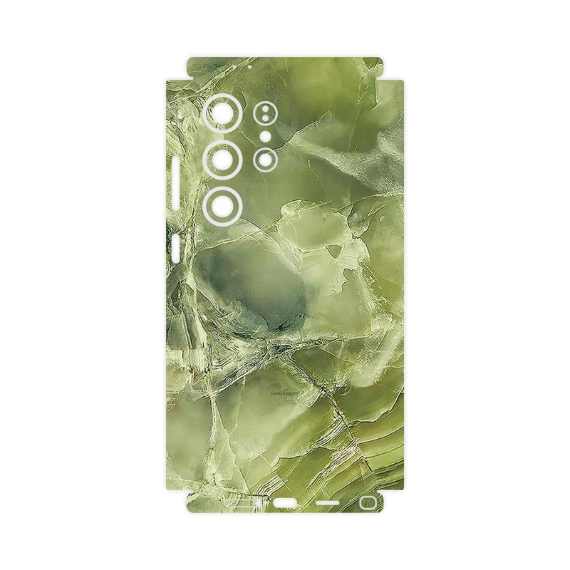 برچسب پوششی ماهوت مدل Green_Crystal_Marble-FullSkin مناسب برای گوشی موبایل سامسونگ Galaxy S24 Ultra