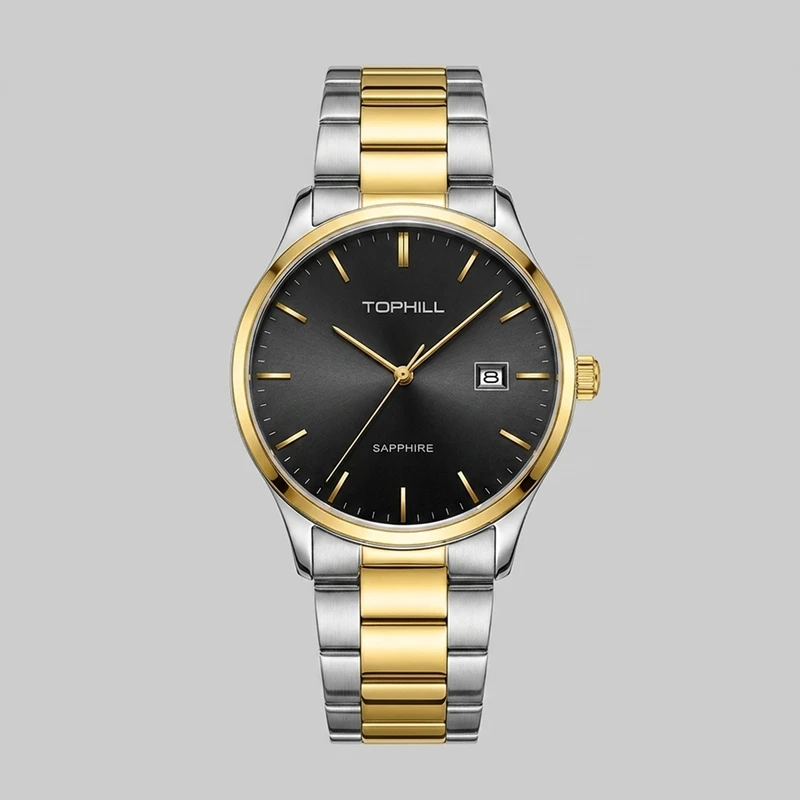 ساعت مچی عقربه‌ای کوارتز مردانه تاپ هیل مدل TW077G.S6152