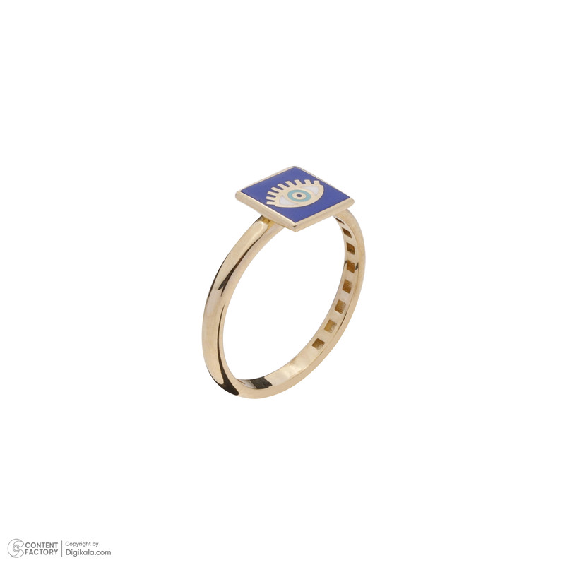 انگشتر طلا 18 عیار زنانه گلدم مدل چشم R-3090104 - 5