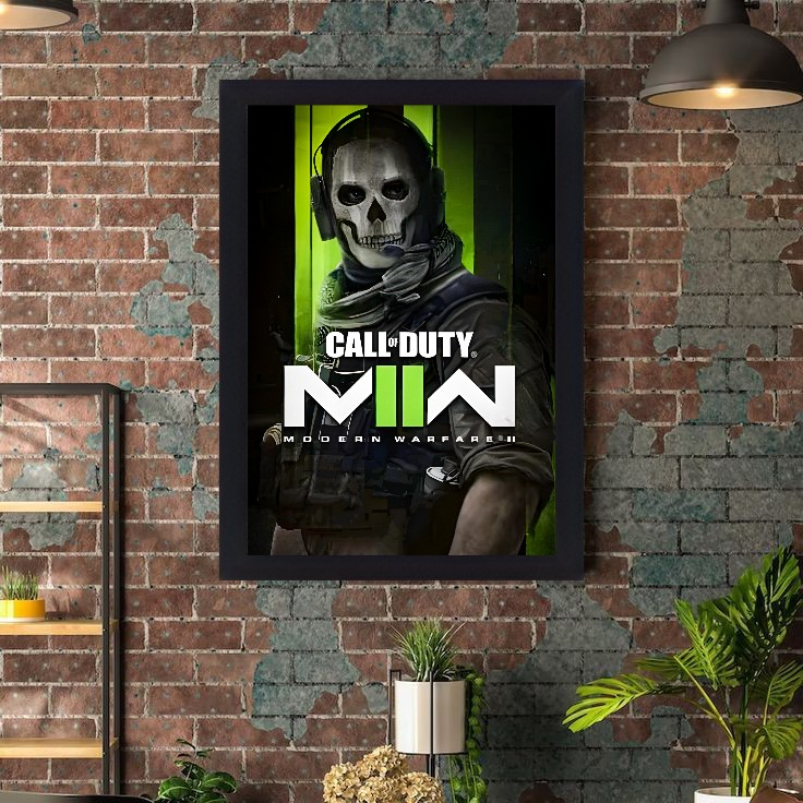 تابلو نوری گیم دکور طرح بازی کالاف دیوتی مدل call of duty