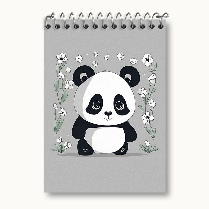 دفتر یادداشت 50 برگ خندالو طرح پاندا کیوت کد N2607