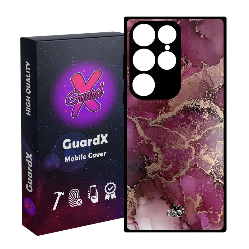 کاور گارد ایکس طرح ماربل مدل Glass10271 مناسب برای گوشی موبایل سامسونگ Galaxy S24 Ultra