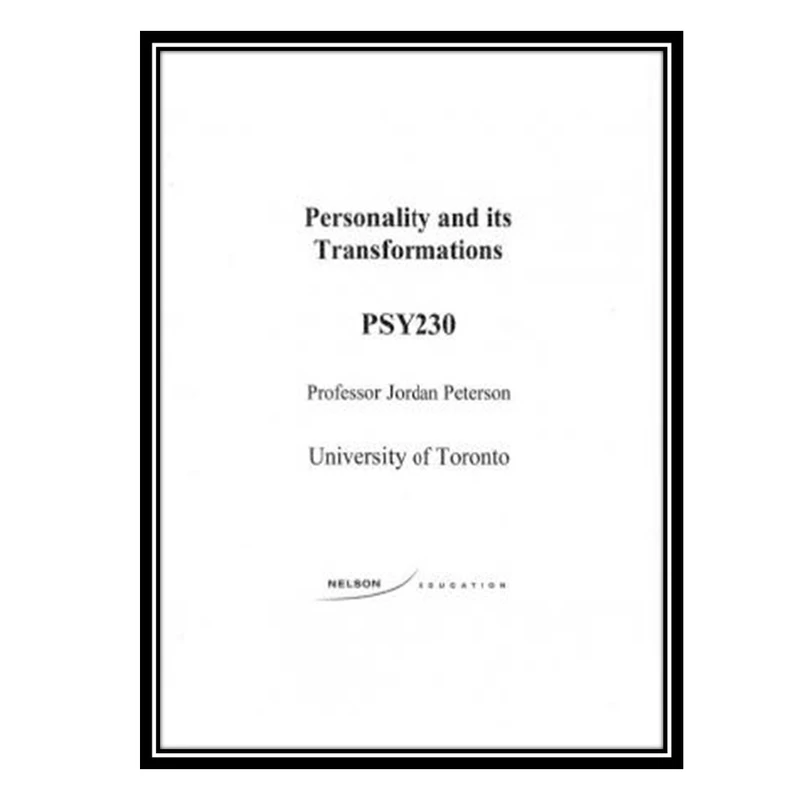 کتاب Personality and its Transformations اثر Jordan B Peterson انتشارات مؤلفین طلایی