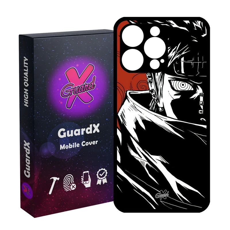 کاور گارد ایکس طرح Pain Anime مدل قاب Glass10551 مناسب برای گوشی موبایل اپل iPhone 15 Pro Max