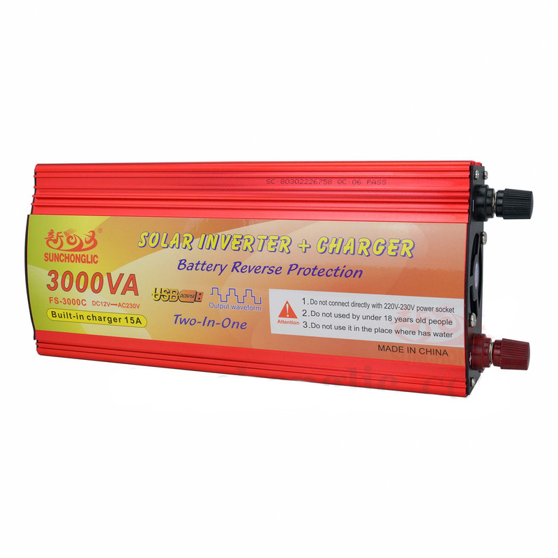 اینورتر شبه سینوسی 12ولت به 220 ولت سانچونگلیک مدل FS-3000C ظرفیت 3000 وات