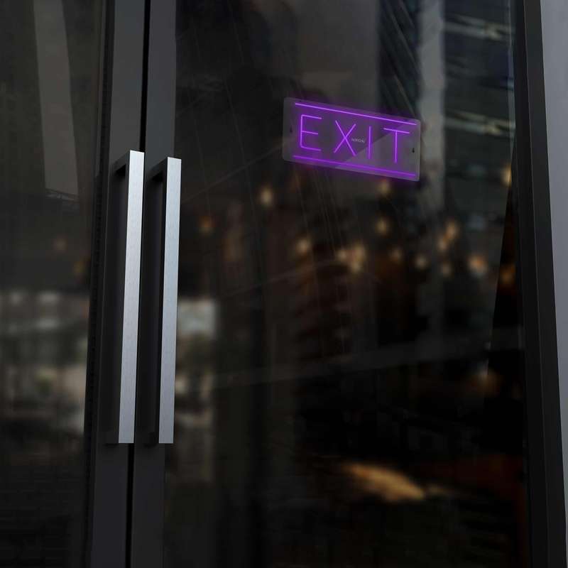 چراغ دیواری نئون دیزاین طرح Exit