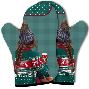 دستکش فر شمسه نگار مدل 0054 بسته 2 عددی