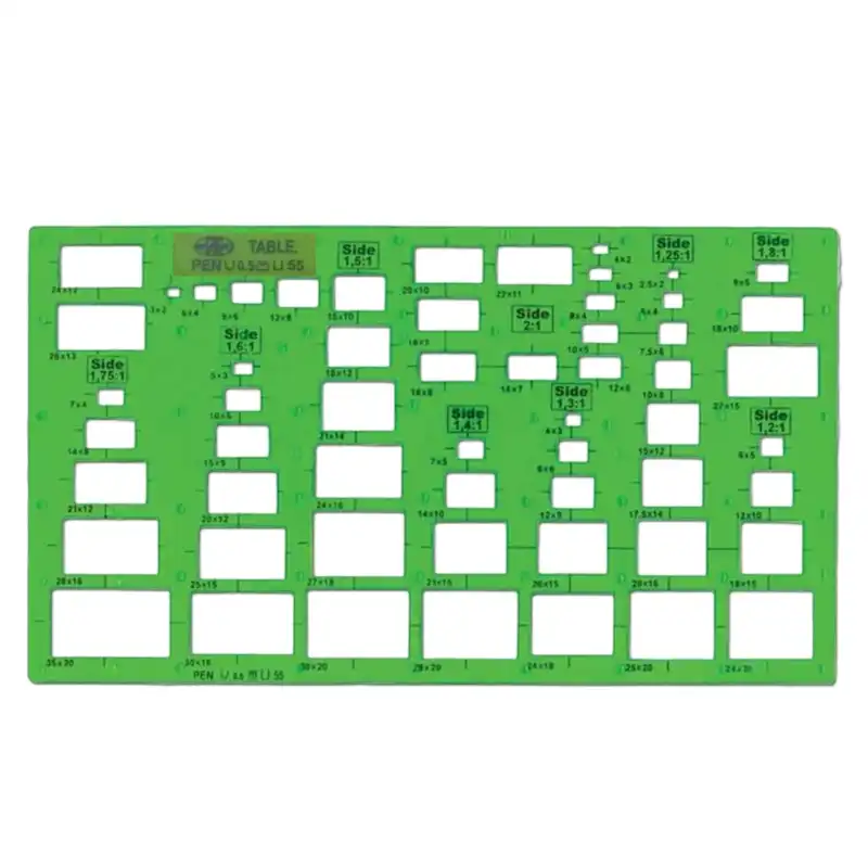 شابلون تیبل طرح مستطیل