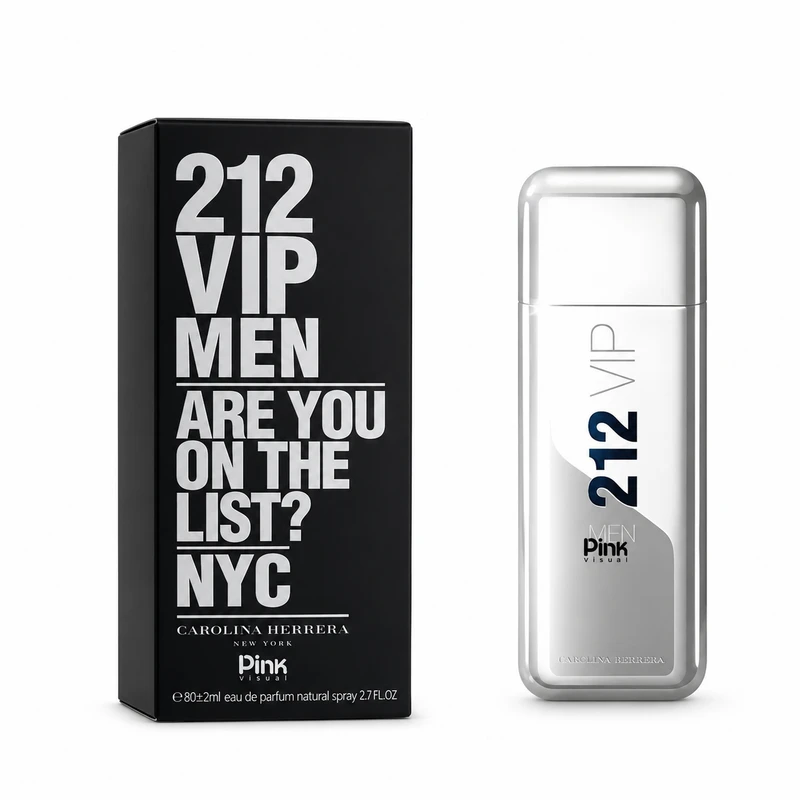 ادو پرفیوم مردانه پینک ویژوآل مدل 212 vip men با رایحه گرم حجم 80 میلی لیتر
