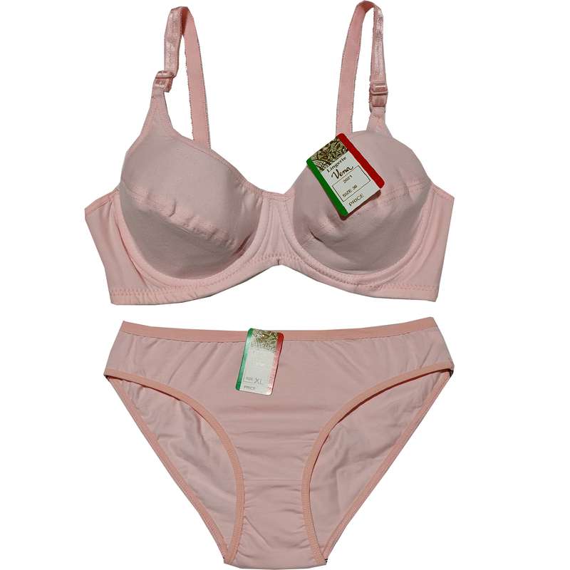 ست شورت و سوتین زنانه ونا کد 2021 رنگ صورتی