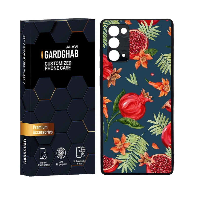 کاور گارد قاب علوی مدل دور ژله ای پشت گلس هنری مناسب برای گوشی موبایل سامسونگ  Galaxy Note 20