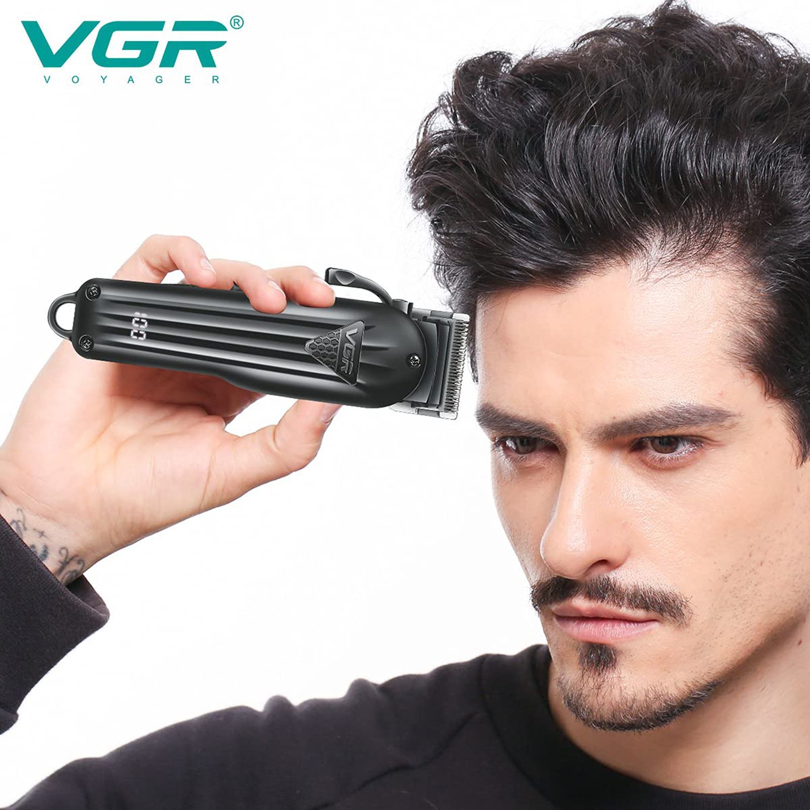 ماشین اصلاح موی سر و صورت وی جی ار مدل V-282 -  - 7