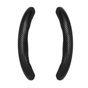 روکش فرمان طرح کربن قطعه سازان کبیر مدل FRM-ALLCARBON-30993 مجموعه 2 عددی