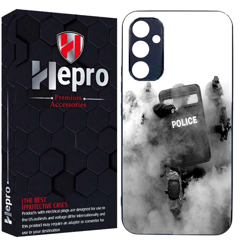 کاور هپرو طرح police کد Dimo-136 مناسب برای گوشی موبایل سامسونگ Galaxy A25