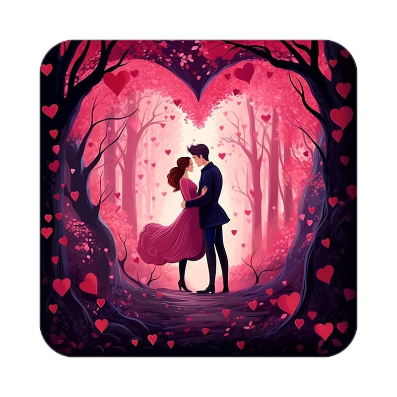 زیر لیوانی کاکتی مدل عاشقانه کد mp13549