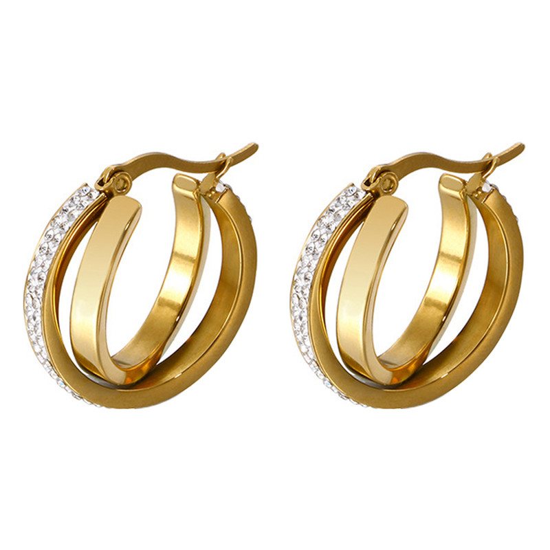 گوشواره زنانه روکسی مدل حلقه ای کد 416-11 گوشواره زنانه روکسی مدل حلقه ای کد 416-11