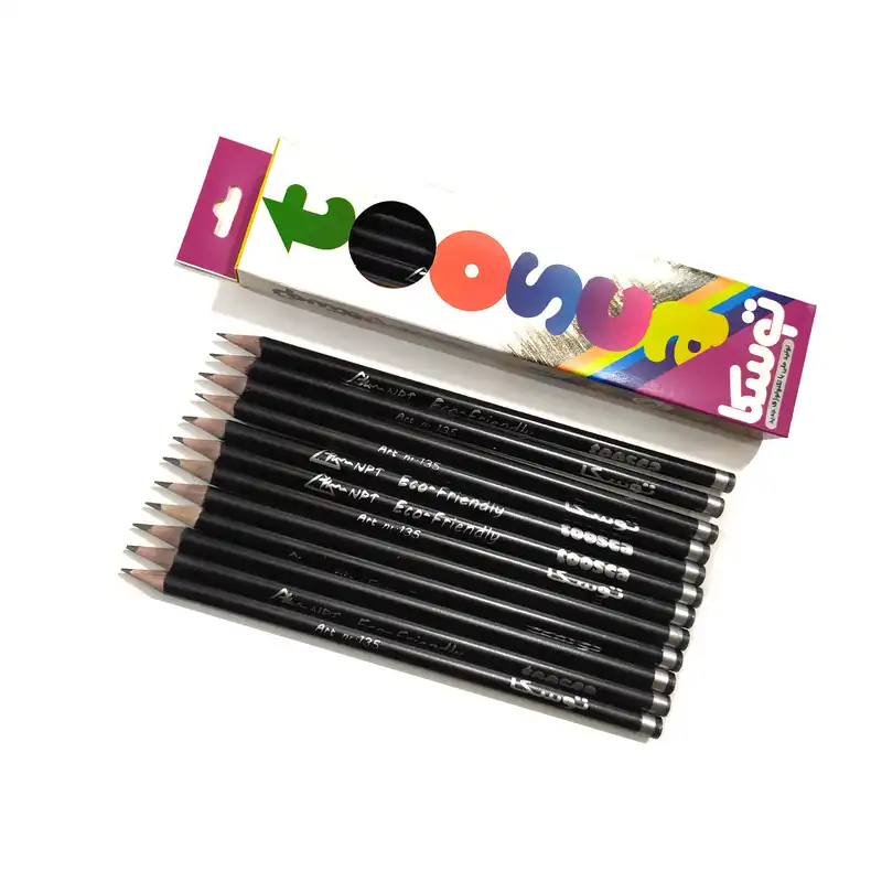 مداد مشکی توسکا مدل F60 بسته 12 عددی