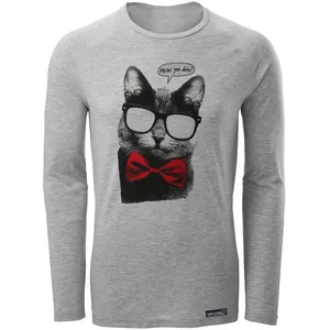 تی شرت آستین بلند زنانه 27 مدل Meow You Doin کد MH1369