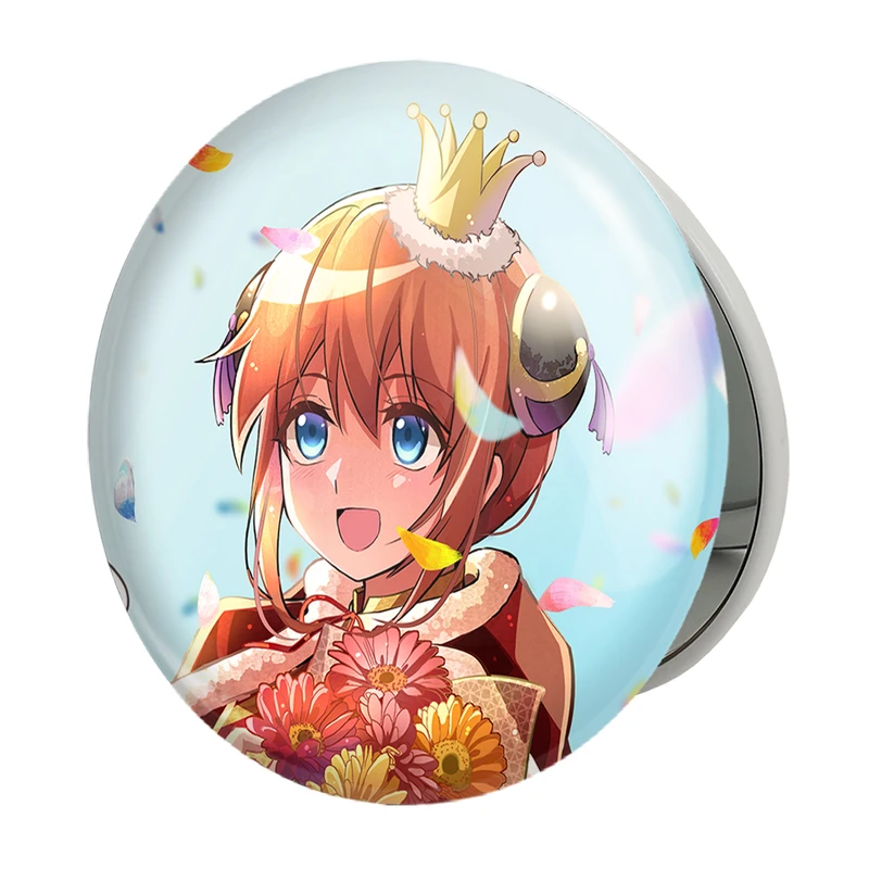 آینه جیبی خندالو طرح کاگویا انیمه گینتاما مدل تاشو کد 12966 