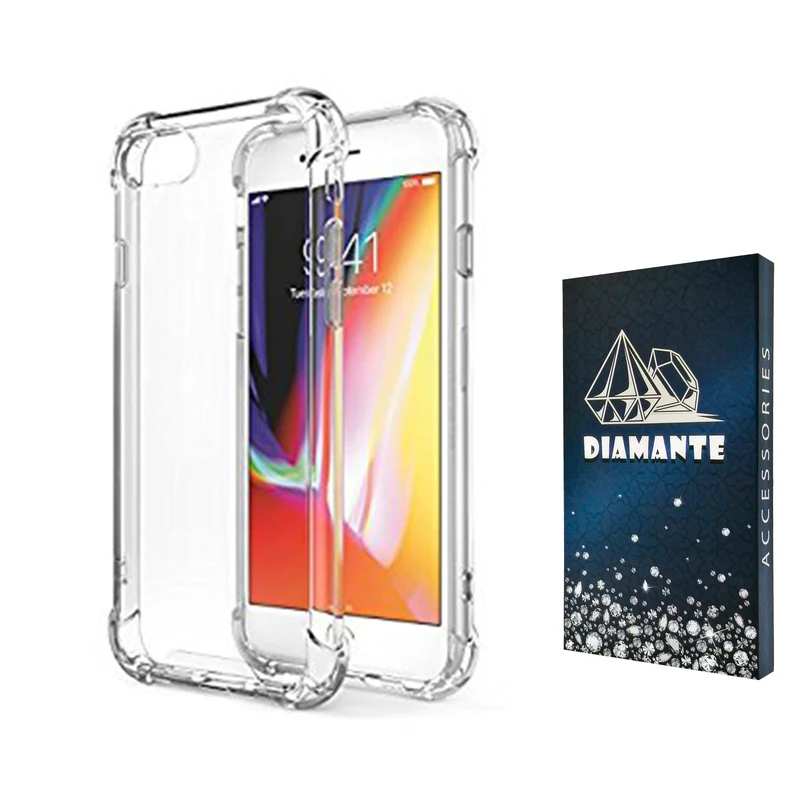  کاور دیامانته مدل shiny navy مناسب برای گوشی موبایل اپل iPhone 7 / 8 / SE 2020 / SE 2022