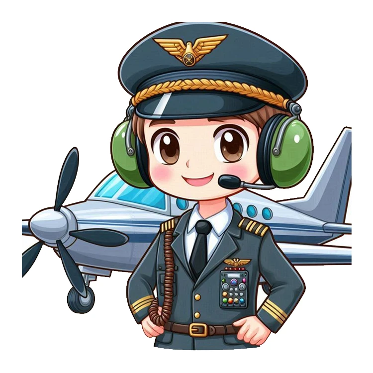 استیکر پارچه و لباس پاد آفرین مدل خلبان کد 3500