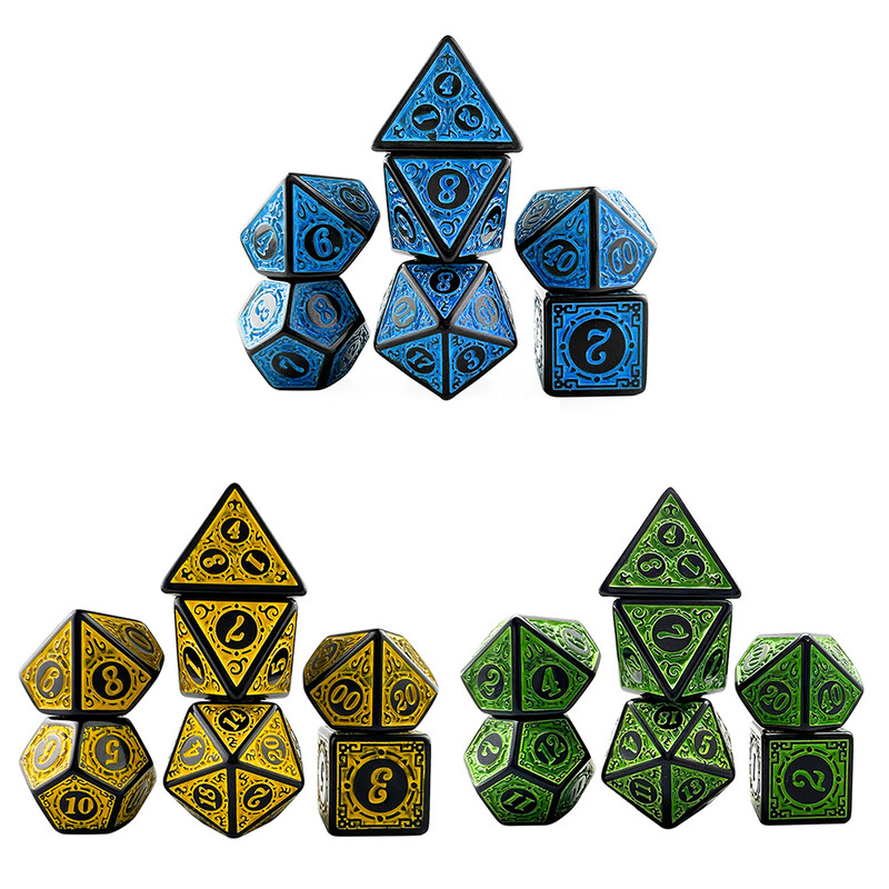 تاس بازی مدل Dungeons and Dragons کد 1001 بسته 21 عددی