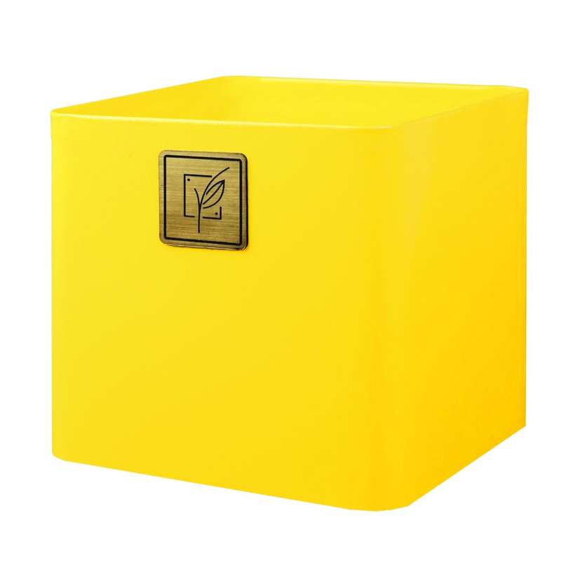 گلدان مدل مکعب فلزی گل آذین کد 115