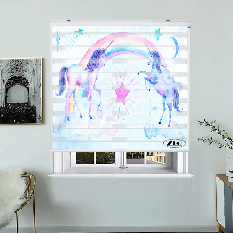 پرده زبرا زیو کد K3080 سایز 150X150 سانتی متر