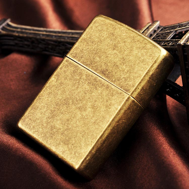 فندک زیپو مدل 201FB -ANTIQUE FNSH/ANTQ BRASS