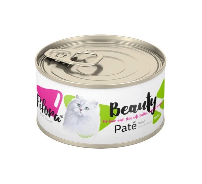 کنسرو غذایی گربه فیفورا مدل Veal Pate وزن 100 گرم