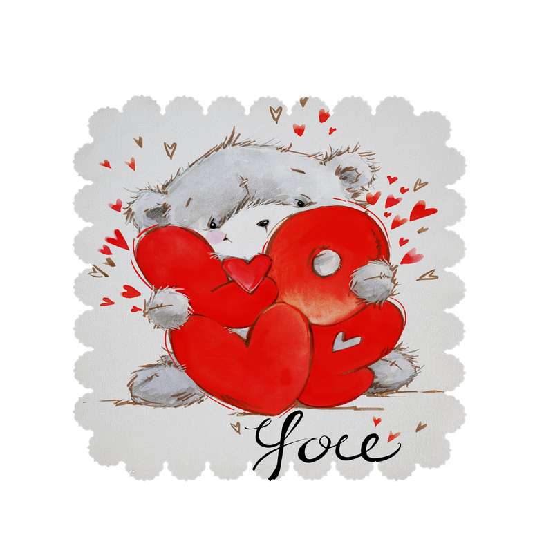  رومیزی طرح love کد 6248B