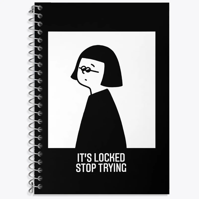 دفتر زبان 50 برگ خندالو مدل دو خط طرح دخترانه کد N2977