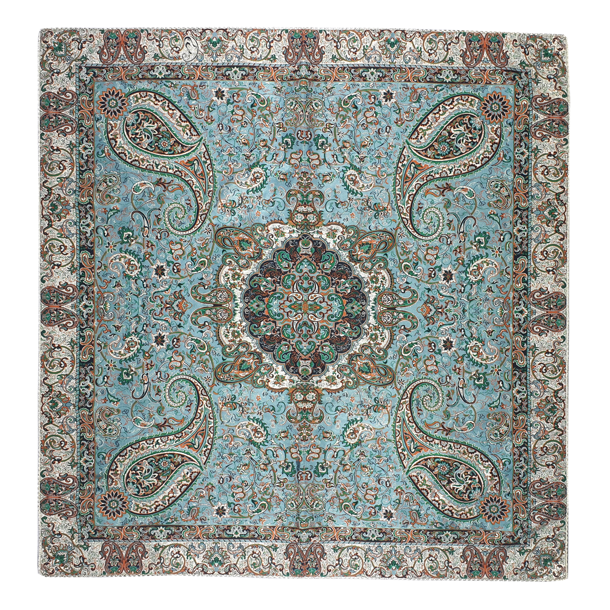 رومیزی ترمه ابریشمی مدل سالار کد SBZ1-1
