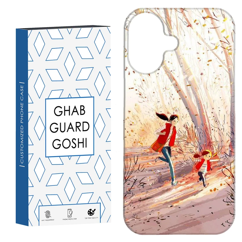 کاور قاب گارد گوشی طرح دختر و مادر کد Dimo-760 مناسب برای گوشی اپل Iphone 16     