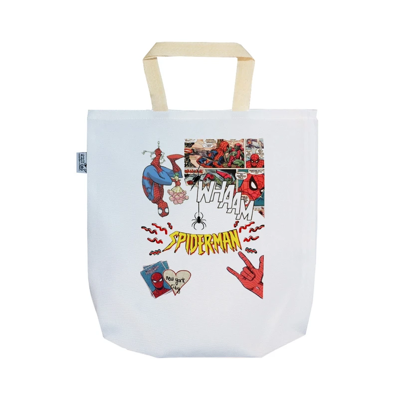 ساک خرید ترمه طراحان ایده مدل پترن مرد عنکبوتی Spiderman کد strm0967 - SS