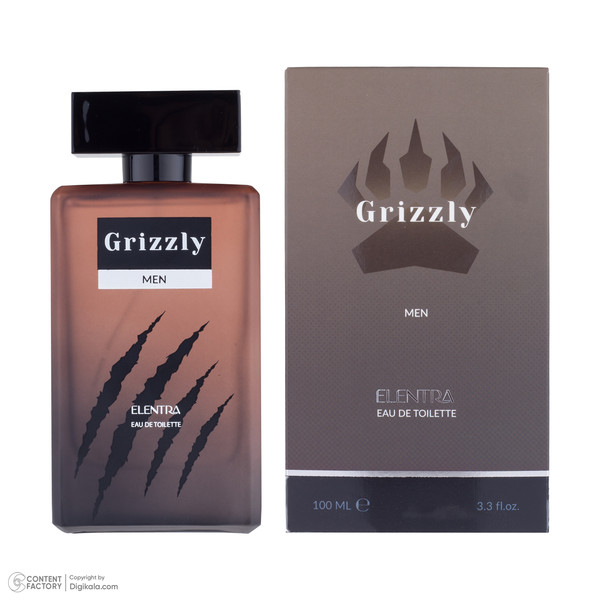 ادو تویلت مردانه النترا مدل Grizzly حجم 100 میلی لیتر