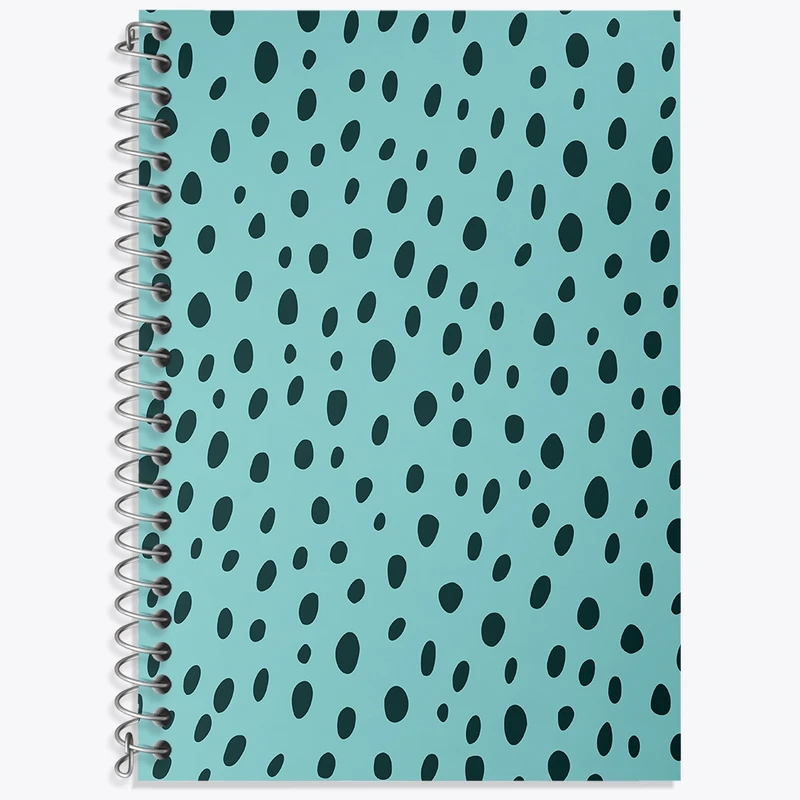 دفتر زبان 50 برگ خندالو مدل سه خط طرح خال خالی کد N578