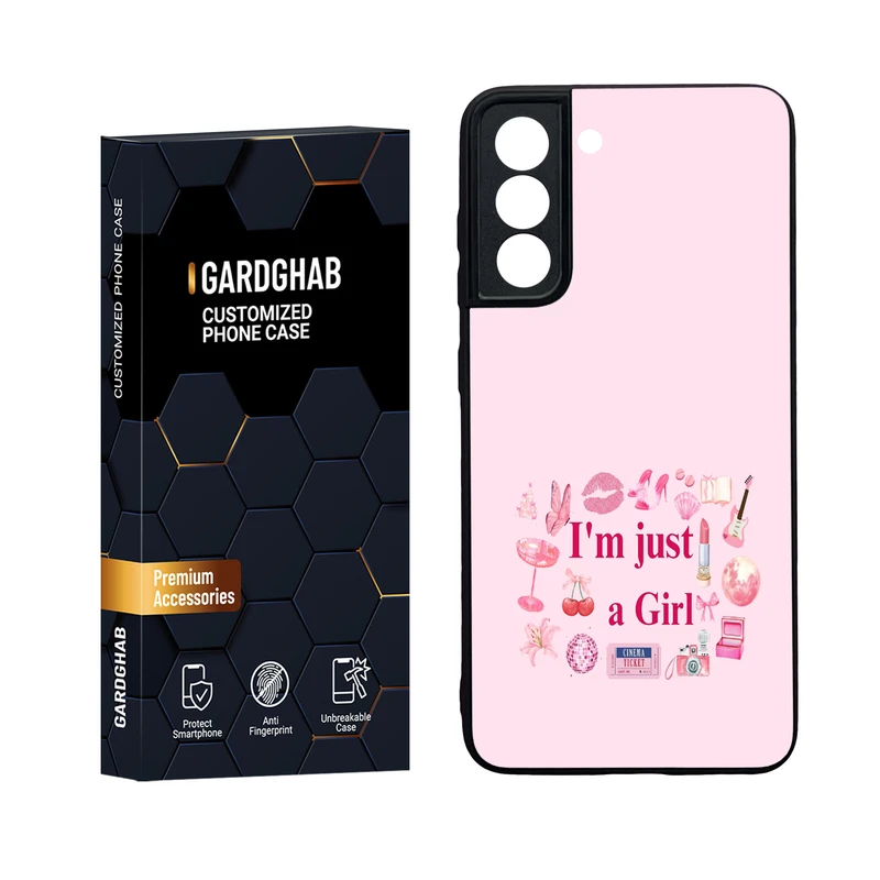 کاور گارد قاب مدل دور ژله ای پشت گلس دخترانه مناسب برای گوشی موبایل سامسونگ Galaxy S21 FE